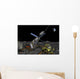 Manned Lunar Space Elevator Wall Decal Design 1