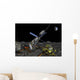 Manned Lunar Space Elevator Wall Decal Design 1