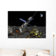 Manned Lunar Space Elevator Wall Decal Design 1
