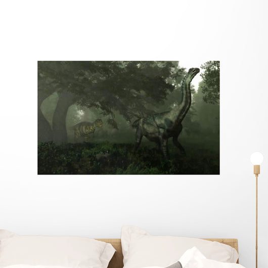 Antarctosaurus Stalked Abelisaurus Prehistoric Wall Decal