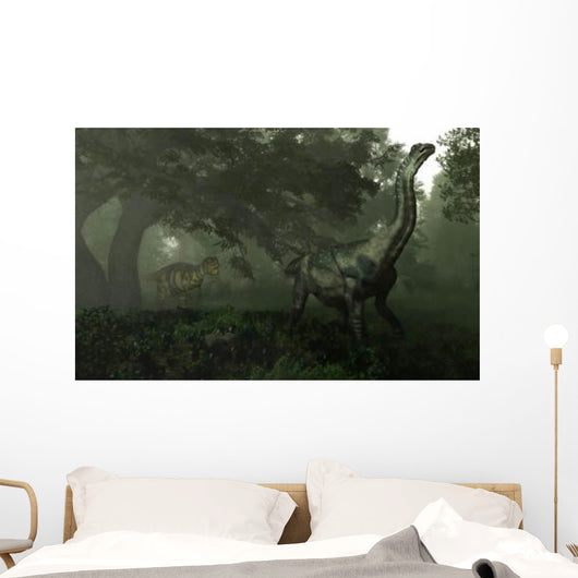 Antarctosaurus Stalked Abelisaurus Prehistoric Wall Decal