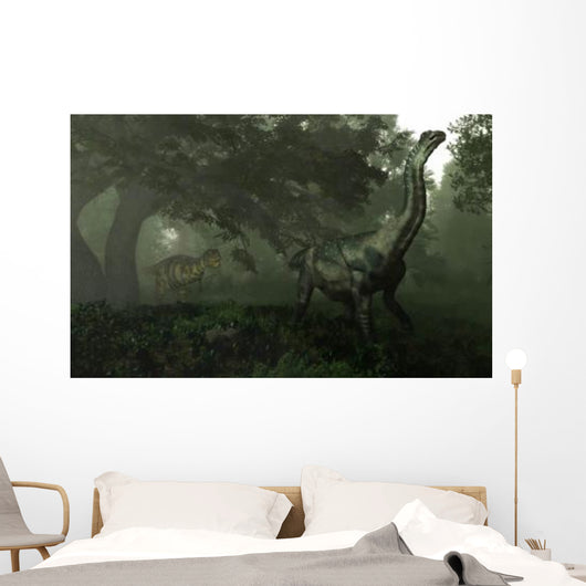 Antarctosaurus Stalked Abelisaurus Prehistoric Wall Decal