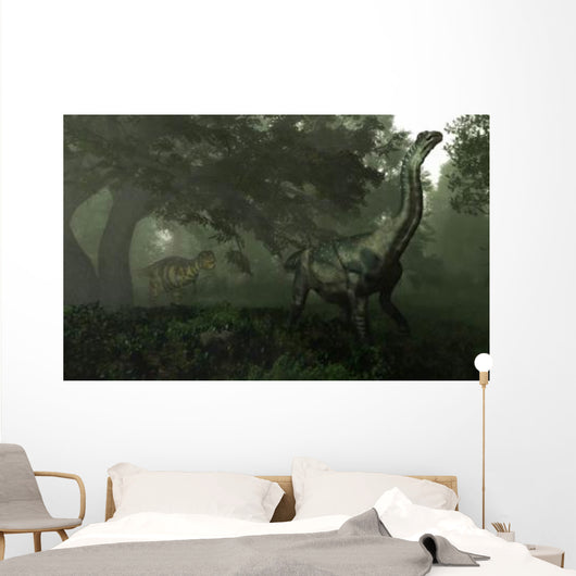 Antarctosaurus Stalked Abelisaurus Prehistoric Wall Decal