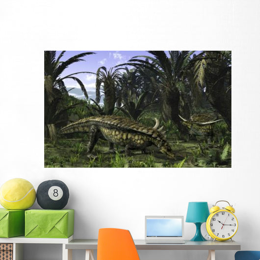 Desmatosuchus Search for Edible Wall Decal