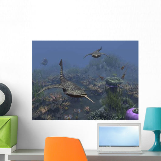 Doryaspis Swim amongst Bed Wall Decal