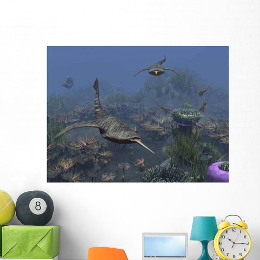 Doryaspis Swim amongst Bed Wall Decal