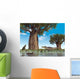 Kaprosuchus Crocodyliforms near Baobab Wall Decal
