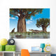 Kaprosuchus Crocodyliforms near Baobab Wall Decal