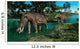 Pair Platybelodon Grazing Shallow Wall Decal