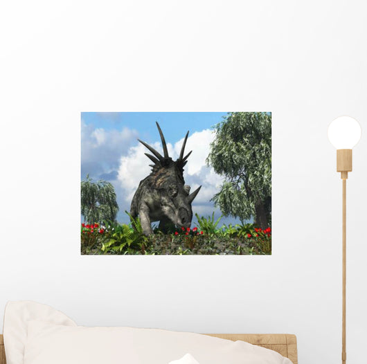 Styracosaurus Samples Flowers Order Wall Decal