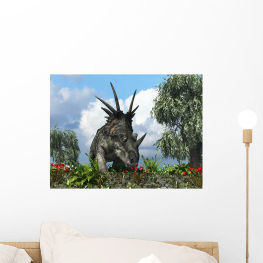 Styracosaurus Samples Flowers Order Wall Decal