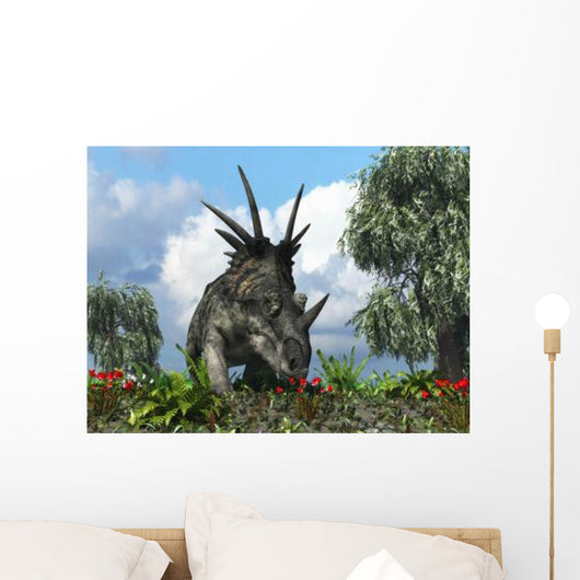 Styracosaurus Samples Flowers Order Wall Decal