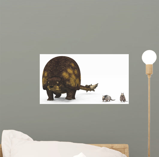 Doedicurus Glyptodont Compared to Wall Decal