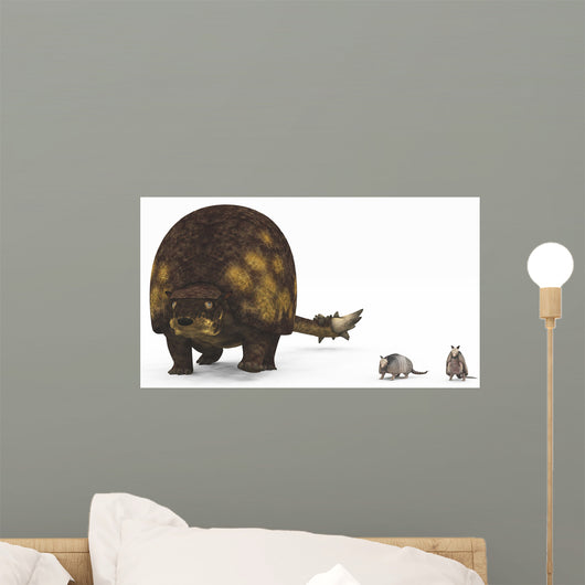 Doedicurus Glyptodont Compared to Wall Decal
