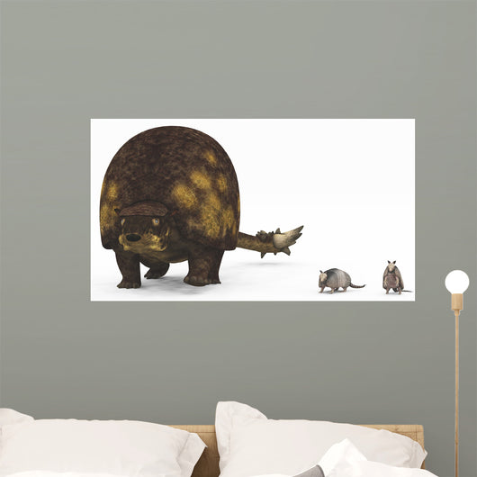 Doedicurus Glyptodont Compared to Wall Decal