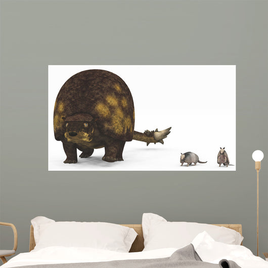 Doedicurus Glyptodont Compared to Wall Decal
