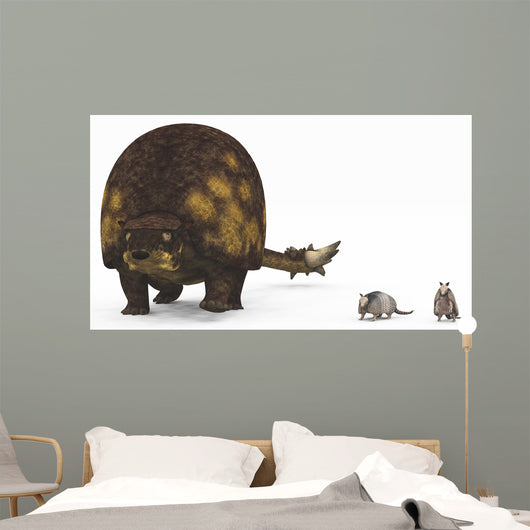 Doedicurus Glyptodont Compared to Wall Decal