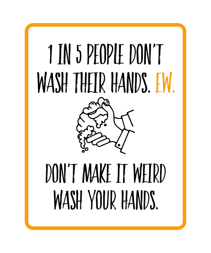Don't Make it Weird Wash Your Hands Wall Decal | Fun Wash Your Hands D ...