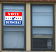 Vote Democrat Donkey Window Sticker