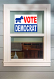 Vote Democrat Window Sticker