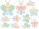 Dreamy Butterfly Family Wall Decal Sticker Set Wall Decal