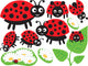 Cute Ladybug Family Wall Decal Sticker Set Wall Decal