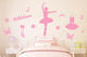 Pink Ballet Wall Decal Sticker Set Wall Decal