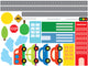Baby City and Cars Wall Decal Sticker Set Wall Decal