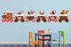 Christmas Gingerbread Train Wall Decal Sticker Set Wall Decal