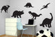 Black Dinosaur Silhouettes Wall Decal Sticker Set Wall Decal