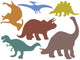 Colorful Dinosaur Silhouettes Wall Decal Sticker Set Wall Decal