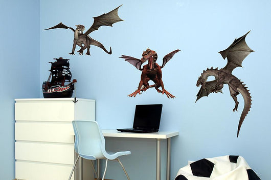 Wm P Dragons 003 Wall Decal Sticker Set Wall Decal