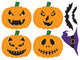 Spooky Jack-o-lanterns Halloween Wall Decal Sticker Set Wall Decal