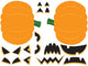 Build Jack-o-lantern Halloween Set Wall Decal Sticker Set Wall Decal