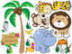 Jungle Friends Wall Decal Sticker Set Wall Decal