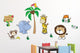 Jungle Friends Wall Decal Sticker Set Wall Decal