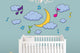 Musical Moon Wall Decal Sticker Set Wall Decal