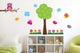 Colorful Flower Garden with Wall Decal Sticker Set Wall Decal
