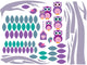 Purple Owl Tree Wall Decal Sticker Set Wall Decal