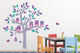 Purple Owl Tree Wall Decal Sticker Set Wall Decal
