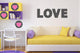 Love and Hearts Wall Decal Sticker Set Wall Decal