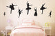 Black Ballet Silhouettes Wall Decal Sticker Set Wall Decal