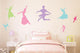 Colorful Dance Silhouettes Wall Decal Sticker Set Wall Decal
