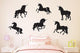 Black Unicorn Silhouettes Wall Decal Sticker Set Wall Decal