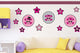 Emo Skulls and Stars Wall Decal Sticker Set Wall Decal
