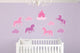 Pink Unicorn Silhouettes Wall Decal Sticker Set Wall Decal