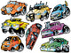 Classic Monster Muscle Cars Wall Decal Sticker Set Wall Decal