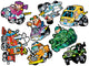 More Wacky Race Car Wall Decal Sticker Set Wall Decal