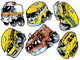 Monster School Bus and Wall Decal Sticker Set Wall Decal