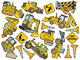 Construction Vehicles Wall Decal Sticker Set Wall Decal